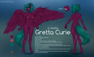 Size: 1651x1000 | Tagged: anthro, artist:margony, breasts, derpibooru import, explicit, female, mare, nipples, nudity, oc, oc:gretta curie, reference sheet