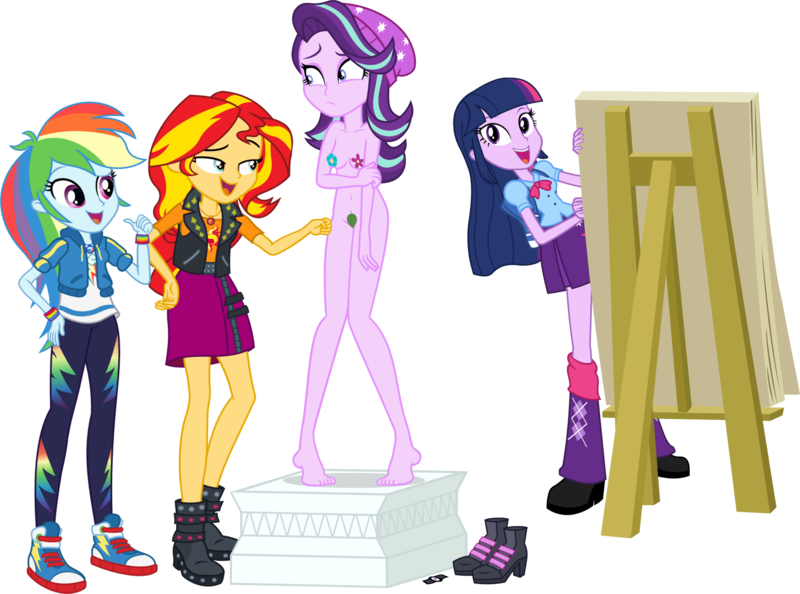 Size: 3223x2392 | Tagged: questionable, artist:adamlhumphreys, artist:aqua-pony, artist:cloudyglow, artist:djdavid98 edits, artist:emper24, artist:gabosor, artist:seahawk270, derpibooru import, edit, edited edit, editor:marno, editor:slayerbvc, vector edit, rainbow dash, starlight glimmer, sunset shimmer, twilight sparkle, twilight sparkle (alicorn), alicorn, a fine line, equestria girls, equestria girls series, mirror magic, spoiler:eqg specials, areola, artistic nudity, barefoot, beanie, boots, breasts, censored, clothed female nude female, clothes, converse, dancing, easel, embarrassed, embarrassed nude exposure, feet, female, flower, geode of empathy, geode of super speed, hat, high heel boots, high res, leaf, leaning, lesbian, looking down, magical geodes, multicolored hair, nude edit, nude model, nudity, pasties, pedestal, shimmerglimmer, shipping, shoes, show accurate, show accurate porn, simple background, smiling, sneakers, strategically covered, transparent background, uncomfortable, vector, watch