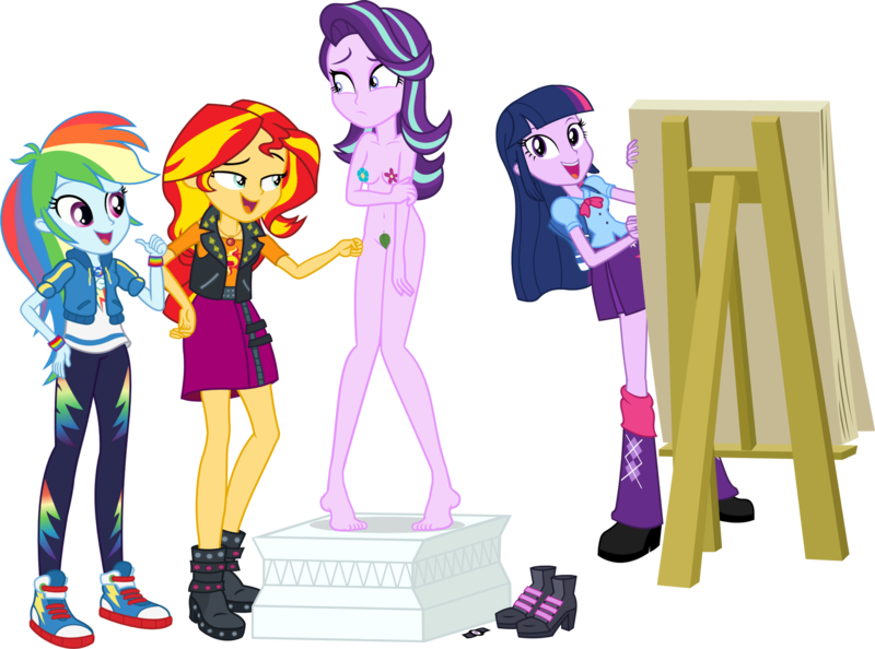 Size: 3223x2392 | Tagged: questionable, artist:adamlhumphreys, artist:aqua-pony, artist:cloudyglow, artist:djdavid98 edits, artist:emper24, artist:gabosor, artist:seahawk270, derpibooru import, edit, edited edit, editor:marno, editor:slayerbvc, vector edit, rainbow dash, starlight glimmer, sunset shimmer, twilight sparkle, twilight sparkle (alicorn), alicorn, a fine line, equestria girls, equestria girls series, mirror magic, spoiler:eqg specials, areola, artistic nudity, barefoot, boots, breasts, censored, clothed female nude female, clothes, converse, dancing, easel, embarrassed, embarrassed nude exposure, feet, female, flower, geode of empathy, geode of super speed, high heel boots, high res, leaf, leaning, lesbian, looking down, magical geodes, multicolored hair, nude edit, nude model, nudity, pasties, pedestal, shimmerglimmer, shipping, shoes, show accurate, show accurate porn, simple background, smiling, sneakers, strategically covered, transparent background, uncomfortable, vector, watch