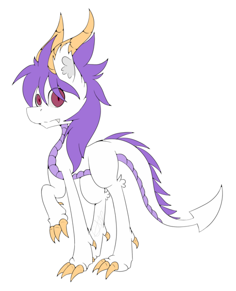Size: 1967x2426 | Tagged: safe, artist:chazmazda, derpibooru import, oc, unofficial characters only, dracony, dragon, hybrid, pony, art, bust, cartoon, colored, commission, commissions open, dewclaw, digital art, flat colors, fullbody, horns, simple background, solo, transparent background