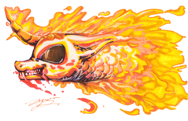 Size: 8496x5464 | Tagged: grimdark, grotesque, artist:angusdra, derpibooru import, daybreaker, alicorn, pony, absurd resolution, black sclera, bust, curved horn, fangs, horn, mane of fire, simple background, slit eyes, solo, traditional art, transparent background