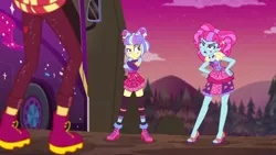 Size: 1920x1080 | Tagged: safe, derpibooru import, screencap, kiwi lollipop, sunset shimmer, supernova zap, equestria girls, equestria girls series, sunset's backstage pass!, spoiler:eqg series (season 2), k-lo, postcrush, su-z