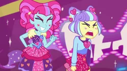 Size: 1600x900 | Tagged: safe, derpibooru import, screencap, kiwi lollipop, supernova zap, equestria girls, equestria girls series, sunset's backstage pass!, spoiler:eqg series (season 2), k-lo, postcrush, su-z