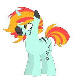 Size: 3000x3000 | Tagged: safe, artist:ponkus, derpibooru import, oc, oc:patch stripes, unofficial characters only, hybrid, unicorn, zebra, fallout equestria, image, png, simple background, solo, transparent background