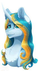 Size: 500x900 | Tagged: safe, artist:sharxz, derpibooru import, oc, oc:serene shores, unofficial characters only, pony, unicorn, chest fluff, fangs, female, gold, horn, mare, shark teeth, simple background, solo, transparent background, unicorn oc