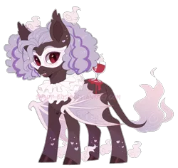 Size: 2317x2188 | Tagged: safe, artist:shady-bush, derpibooru import, oc, unofficial characters only, bat pony, original species, scented pony, bat wings, male, simple background, solo, transparent background, watermark, wings