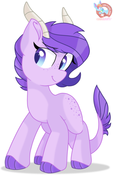 Size: 1052x1642 | Tagged: safe, artist:rainbow eevee, derpibooru import, oc, oc:crystal clarity, unofficial characters only, dracony, dragon, hybrid, pony, kilalaverse, cute, freckles, horns, interspecies offspring, offspring, parent:rarity, parent:spike, parents:sparity, simple background, smiling, smirk, solo, transparent background, vector