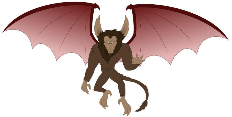 Size: 8000x4053 | Tagged: artist:aleximusprime, bat wings, big, derpibooru import, final form, flurry heart's story, full power, gargoyle, huge, kaiju, king scorpan, long ears, macro, male, safe, scorpan, simple background, solo, tail, titan, transparent background, wings