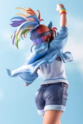 Size: 667x1000 | Tagged: ass, behind, butt, clothes, denim shorts, derpibooru import, figurine, goggles, goggles on head, human, humanized, kotobukiya, kotobukiya rainbow dash, legs, moe, rainbow dash, rainbutt dash, safe, shorts, statue, tomboy