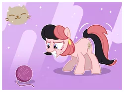 Size: 6000x4469 | Tagged: safe, artist:estories, derpibooru import, oc, oc:allie, earth pony, pony, absurd resolution, behaving like a cat, female, imminent pounce, mare, solo, yarn, yarn ball