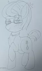 Size: 2130x3570 | Tagged: safe, derpibooru import, silver spoon, earth pony, colt, gender swap potion, male, rule 63, silver platter, solo, traditional art