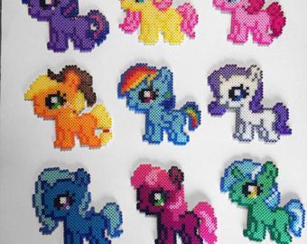 Size: 340x270 | Tagged: applejack, cheerilee, derpibooru import, female, filly, filly applejack, filly cheerilee, filly fluttershy, filly lyra, filly pinkie pie, filly rainbow dash, filly rarity, filly trixie, filly twilight sparkle, fluttershy, lyra heartstrings, perler beads, pinkie pie, rainbow dash, rarity, safe, trixie, twilight sparkle, younger