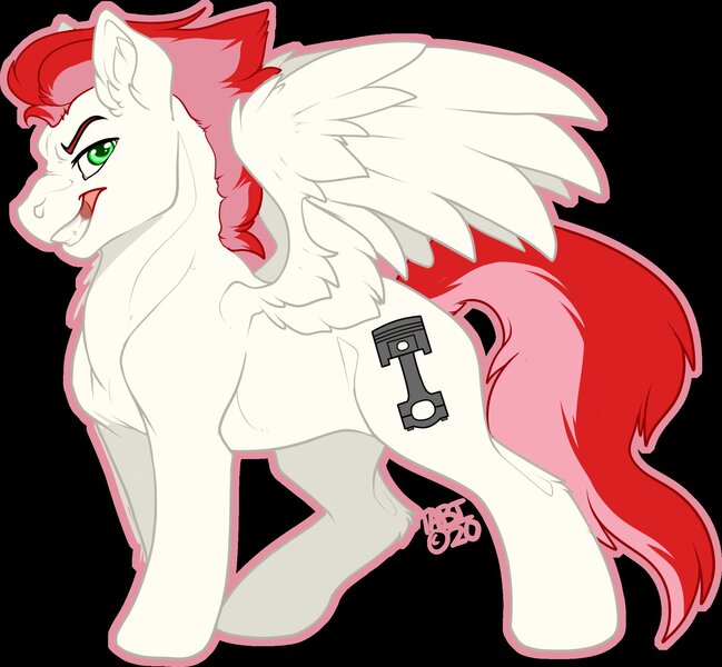 Size: 2045x1890 | Tagged: safe, artist:bagelbytes, derpibooru import, oc, oc:swift apex, unofficial characters only, pegasus, pony, black background, looking at you, male, simple background, smiling, solo