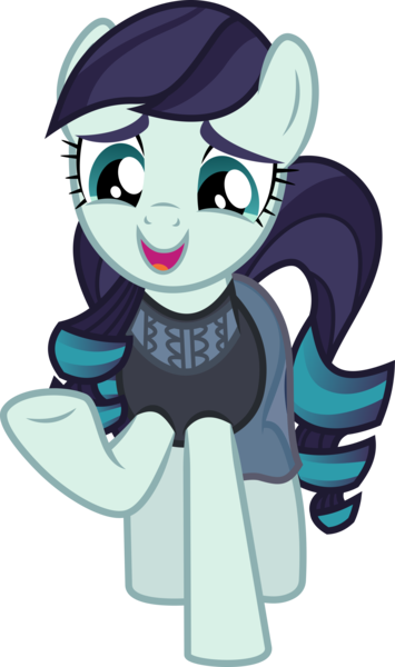Size: 5000x8441 | Tagged: safe, artist:twilirity, derpibooru import, coloratura, earth pony, pony, the mane attraction, .svg available, absurd resolution, clothes, female, happy, mare, open mouth, raised hoof, rara, simple background, solo, transparent background, underhoof, vector