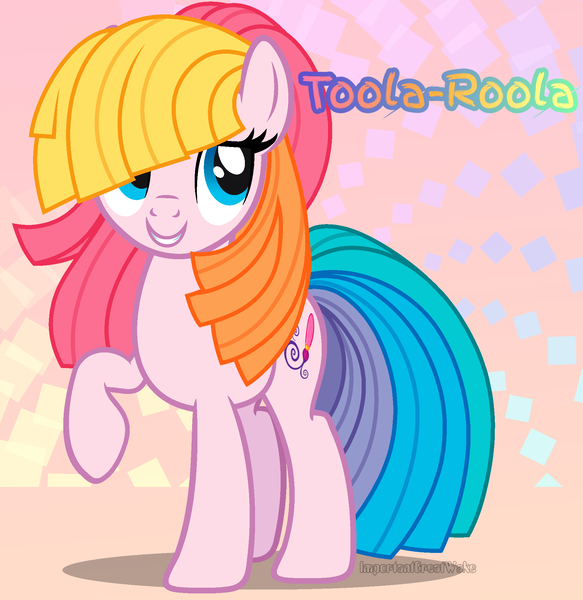 Size: 1943x2000 | Tagged: safe, artist:importantgreatwake, artist:pigeorgien, derpibooru import, toola roola, earth pony, female, g3, g3.5, g3.5 to g4, g3 to g4, generation leap, mare, solo