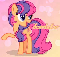 Size: 1350x1287 | Tagged: artist:importantgreatwake, artist:pigeorgien, derpibooru import, female, filly, g3, g3.5, g3.5 to g4, g3 to g4, generation leap, mare, safe, scootaloo (g3), solo