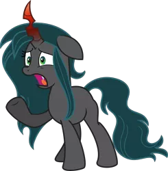 Size: 7845x8008 | Tagged: absurd resolution, artist:digimonlover101, changepony, derpibooru import, female, hybrid, interspecies offspring, oc, oc:nightshade, offspring, parent:king sombra, parent:queen chrysalis, parents:chrysombra, safe, simple background, solo, transparent background, unofficial characters only