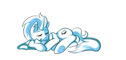 Size: 3973x1895 | Tagged: safe, artist:coco-drillo, derpibooru import, oc, oc:froster dune, unofficial characters only, pony, unicorn, artin' for good, clothes, dream, ear fluff, plushie, scarf, sleeping, solo, train, train plush