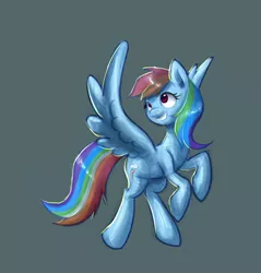 Size: 1270x1330 | Tagged: artist:polkin, derpibooru import, rainbow dash, safe, simple background, solo