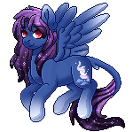 Size: 150x149 | Tagged: safe, artist:ak4neh, derpibooru import, oc, oc:aurora (zenzii), unofficial characters only, pegasus, pony, animated, female, gif, mare, pixel art, simple background, solo, transparent background