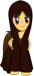 Size: 4329x9554 | Tagged: alicorn, alicorn oc, artist:ejlightning007arts, cloak, clothes, crossover, dark eyes, dark side, derpibooru import, hood, horn, oc, oc:ej, safe, simple background, sith, star wars, transparent background, vector, wings