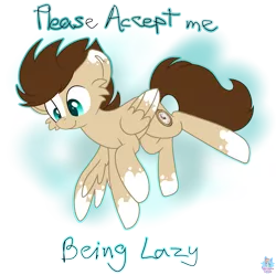 Size: 1555x1549 | Tagged: safe, artist:rainbow eevee, derpibooru import, oc, oc:skittle, unofficial characters only, pegasus, pony, cheek fluff, cloud, cloudy, colored hooves, colored pupils, colored wings, colored wingtips, cutie mark, flying, implied rainbow dash, lazy, looking down, male, pegasus oc, simple background, smiling, solo, sticker, teal eyes, text, transparent background, wings