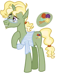 Size: 1635x2142 | Tagged: safe, artist:eonionic, derpibooru import, oc, oc:corduroy, unofficial characters only, pony, unicorn, clothes, magical gay spawn, male, offspring, parent:trenderhoof, parent:zephyr breeze, parents:trenderbreeze, shirt, simple background, solo, stallion, transparent background