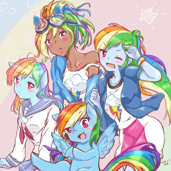 cute human rainbow dash