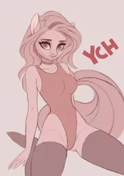 Size: 1358x1925 | Tagged: suggestive, artist:frieder1, derpibooru import, oc, anthro, pony, auction, commission, female, mare, sitting, solo, your character here