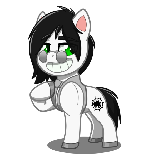 Size: 4093x4093 | Tagged: safe, artist:jcosneverexisted, derpibooru import, oc, oc:alexander, unofficial characters only, pony, my little pony: pony life, clothes, glasses, male, muscles, pose, simple background, smiling, solo, stallion, transparent background