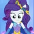 Size: 1080x1080 | Tagged: safe, derpibooru import, screencap, rarity, equestria girls, equestria girls series, rollercoaster of friendship, alternate hairstyle, belt, cape, cropped, diamonds, eyeshadow, female, gloves, image, jewelry, long gloves, looking down, magic, makeup, png, ponied up, pony ears, sleeveless, solo, super ponied up, tiara