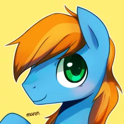 Size: 1900x1900 | Tagged: artist:maren, bust, derpibooru import, male, oc, oc:eventide, portrait, safe, solo, stallion, unofficial characters only