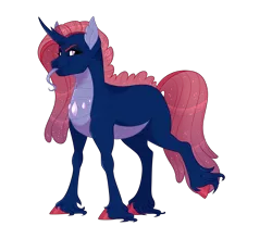 Size: 3000x2500 | Tagged: safe, artist:gigason, derpibooru import, oc, unnamed oc, unofficial characters only, changepony, hybrid, adoptable, female, image, interspecies offspring, offspring, parent:pharynx, parent:trixie, parents:phartrix, png, simple background, solo, tongue out, transparent background, unshorn fetlocks