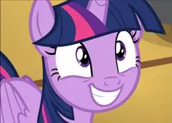 Size: 1309x938 | Tagged: alicorn, cropped, cute, derpibooru import, once upon a zeppelin, safe, screencap, smiling, solo, twiabetes, twilight sparkle, twilight sparkle (alicorn)