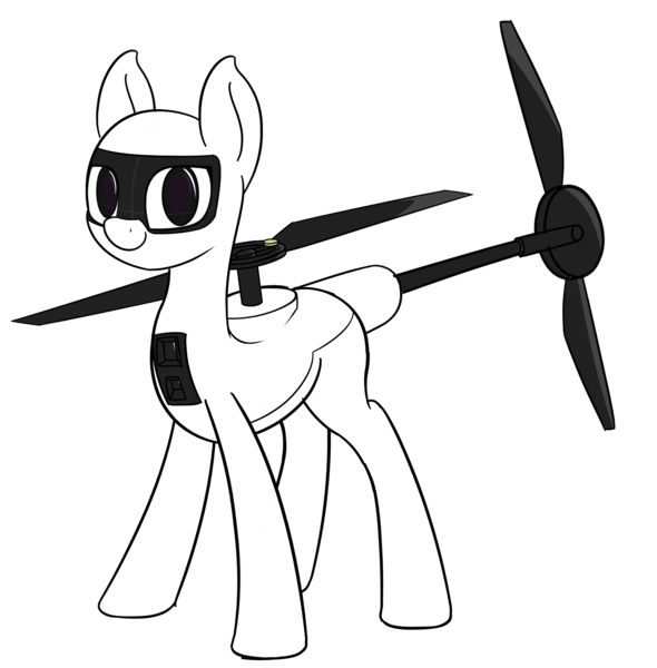 Size: 2964x3016 | Tagged: safe, artist:czu, derpibooru import, oc, unofficial characters only, original species, plane pony, pony, darwin awards, drone, helicopter, plane, propeller, simple background, solo, transparent background