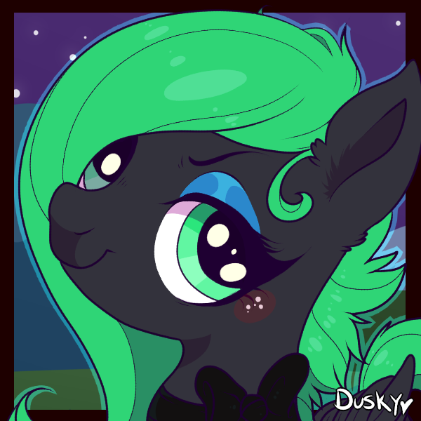 Size: 600x600 | Tagged: safe, artist:duskyvelvet, derpibooru import, oc, oc:duskyvelvet, pegasus, pony, female, mare, solo