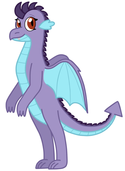 Size: 1053x1436 | Tagged: artist:kindheart525, derpibooru import, dragon, kindverse, looking at you, next generation, oc, oc:burgeon flare, offspring, parent:princess ember, parents:emberspike, parent:spike, safe, simple background, solo, transparent background, unofficial characters only
