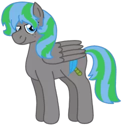 Size: 1066x1089 | Tagged: safe, artist:kindheart525, derpibooru import, oc, oc:feather fieldgoal, unofficial characters only, pegasus, pony, kindverse, female, mare, next generation, offspring, parent:blossomforth, parent:thunderlane, parents:blossomlane, simple background, solo, transparent background