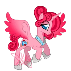 Size: 4000x4000 | Tagged: safe, artist:chelseawest, derpibooru import, oc, oc:mi amore rose heart, alicorn, pony, alicoren, female, mare, parent:princess flurry heart, simple background, solo, transparent background