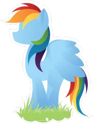 Size: 2125x2823 | Tagged: safe, artist:simonk0, derpibooru import, rainbow dash, pegasus, pony, female, grass, mare, simple background, solo, spread wings, transparent background, wings