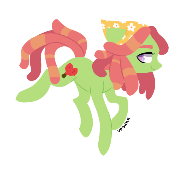 Size: 2000x2000 | Tagged: safe, artist:vpshka, derpibooru import, tree hugger, earth pony, pony, colored pupils, female, high res, mare, profile, simple background, solo, transparent background