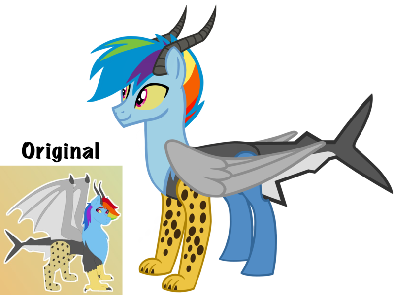 Size: 4500x3375 | Tagged: artist:avatarmicheru, derpibooru import, draconequus, high res, interspecies offspring, male, oc, oc:cyclone, offspring, parent:discord, parent:rainbow dash, parents:discodash, safe, simple background, solo, transparent background, unofficial characters only