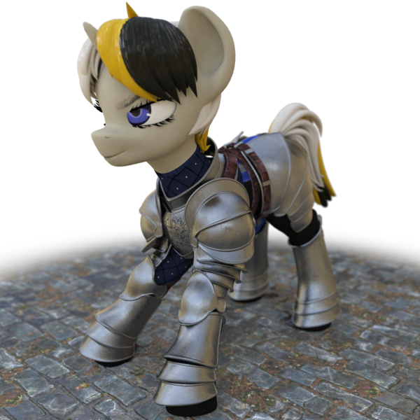 Size: 2048x2048 | Tagged: safe, artist:сладкий, derpibooru import, oc, oc:katherine, unofficial characters only, unicorn, 3d, armor, commission, solo