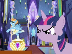 Size: 1032x774 | Tagged: safe, derpibooru import, twilight sparkle, oc, oc:harmony star, alicorn, alicorn oc, ballerina, ballet, canon x oc, clothes, female, horn, male, shipping, straight, tutu, twilight's castle, twimony, wings