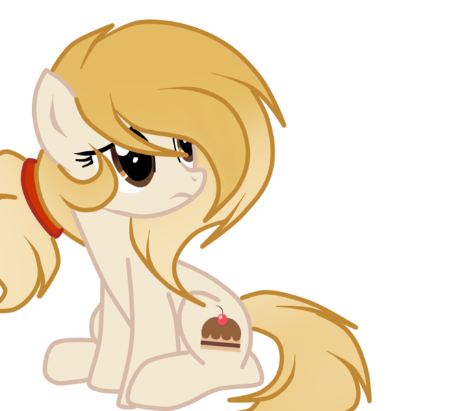 Size: 946x845 | Tagged: safe, artist:applerougi, derpibooru import, oc, oc:cremita, unofficial characters only, earth pony, pony, female, mare, simple background, solo, transparent background