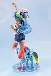 Size: 667x1000 | Tagged: safe, derpibooru import, kotobukiya, rainbow dash, human, pony, equestria girls, clothes, denim shorts, figure, goggles, human coloration, human ponidox, humanized, kotobukiya rainbow dash, moe, photo, self ponidox, shorts, tomboy