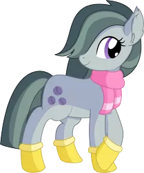 Size: 5974x7156 | Tagged: safe, artist:cyanlightning, derpibooru import, marble pie, earth pony, pony, .svg available, absurd resolution, clothes, cute, female, gloves, looking at you, marblebetes, mare, scarf, simple background, smiling, solo, svg, transparent background, vector, winter outfit