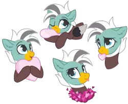 Size: 1932x1572 | Tagged: artist needed, safe, derpibooru import, oc, oc:duk, unofficial characters only, bird, duck, duck pony, pony, cute, ear fluff, emoji, emoticon, female, heart, heart pillow, holiday, mare, mouth hold, pillow, quack, quak, simple background, solo, tongue out, transparent background, valentine, valentine's day