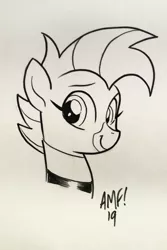 Size: 2000x3000 | Tagged: artist:tonyfleecs, bird, bust, derpibooru import, duck, looking at you, oc, oc:duk, pegaduck, quack, quak, safe, traditional art