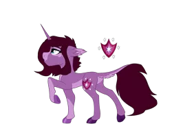 Size: 2500x2000 | Tagged: safe, artist:koloredkat, derpibooru import, oc, oc:shadowlight, unofficial characters only, pony, unicorn, colored hooves, female, horn, leonine tail, magical lesbian spawn, mare, offspring, parent:tempest shadow, parent:twilight sparkle, parents:tempestlight, raised hoof, reference sheet, simple background, transparent background, underhoof, unicorn oc